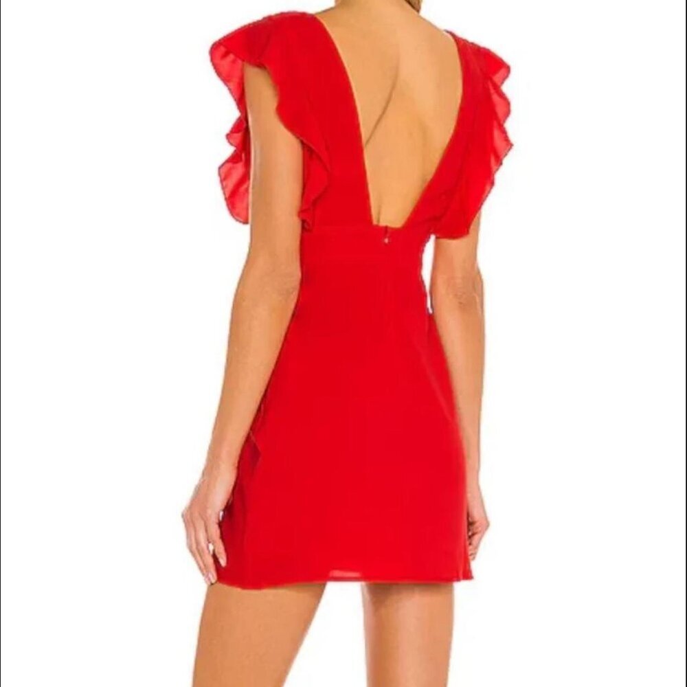 Superdown Harlow Mini Dress Red Size Large - Picture 2 of 6